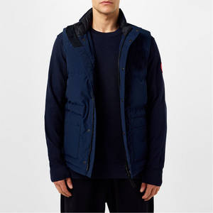 Chaleco Acolchado para Hombre, Nuevo Modelo, Otoño, Impermeable, Cuello Alto, Botón Frontal, Logotipo Frontal, Ropa Exterior Abrigada - Product Image 2