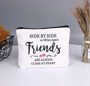 Nouvelle arrivée sac pochette en toile sac cosmétique avec impression pochette à fermeture éclair écologique pour la promotion - Product Image 5