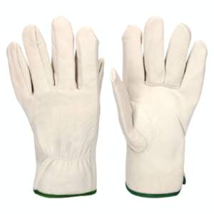 Guantes de conductor de cuero de grano de oveja de alta resistencia Guantes DE SEGURIDAD antiestáticos de calor suave cómodos para brazo de mano de jardinería personal - Product Image 1