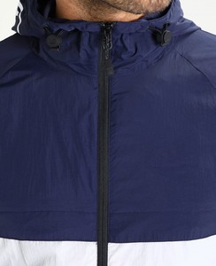 Chaqueta Cortavientos Personalizada, Larga, Delgada y Elegante, de Dos Tonos, con Capucha, de Alta Calidad para Invierno, con Parches Frontales, para Hombre - Product Image 5
