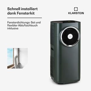 เครื่องปรับอากาศแบบพกพา 11500 BTU สำหรับบ้าน ควบคุมผ่านแอพ WiFi 3 in 1 ระบบทำความเย็น ลดความชื้น และพัดลม สำหรับห้องขนาด 18-28 ตร.ม. ระดับเสียง 50 เดซิเบล สีแอนทราไซต์ - Product Image 5