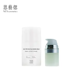 Großhandel Eigenmarke 50 ml Aufhellende und Faltenfeste Oxy-Bubble Hautpflege Gesichtsmaske