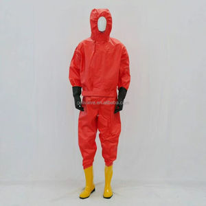 새롭게 출시된 내구성 강화 4겹 100% 면 소방복, 소방헬멧, 부츠, ATPV 10-25cal/cm² 1 스플릿 전신형 카테고리 1 - Product Image 5