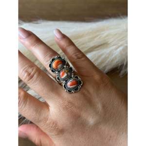 Southwest Handmade Mohave Turquoise Sterling <b>Silver</b> <b>Adjustable</b> Statement <b>Ring</b> - Product Image 2