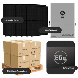 Système solaire domestique complet 7,3 kW EG4 FlexBOSS21 MPPT 20,48 kWh 28,6 kWh Batterie au lithium 18 panneaux solaires 410 W - Product Image 4