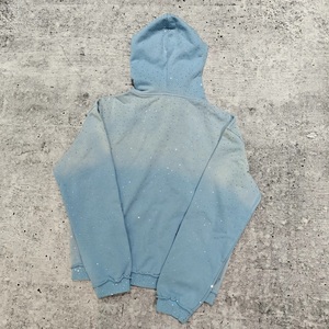 เสื้อฮู้ดผ้าซักกรดแบบมีซิปไซส์ใหญ่พิเศษมีลายปักโลโก้ออกแบบได้ตามต้องการ - Product Image 3