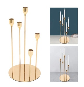 Portavelas de metal diseño atractivo mesa de comedor portavelas decorativo a precio competitivo Por proveedores indios - Product Image 6