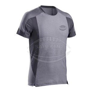 เสื้อยืดผู้ชายสำหรับวิ่งพร้อมผ้าระบายอากาศน้ำหนักเบาสำหรับออกกำลังกายในยิมและใช้กลางแจ้งเสื้อวิ่งแห้งเร็วสำหรับผู้ชาย - Product Image 1