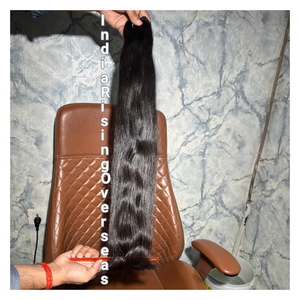 Extensiones de Cabello Remy Indio de Calidad Súper Premium, Mechones de Cabello Indio Natural Liso con Textura Suave y Brillo Natural - Product Image 2