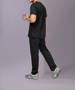 Wholesale New Design Hospital Scrub Suit Solid Color Fashionable Jogger Hospital Uniform <b>Work</b> <b>Men</b> Scrubs Uniform Sets - Product Image 2