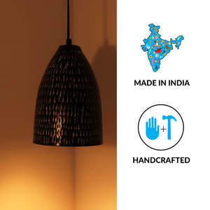 Lámpara colgante de hierro martillado a mano ecológica de 9 pulgadas para decoración del hogar para ocasiones Diwali - Product Image 6
