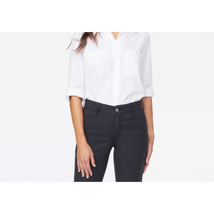 Pantaloni Palazzo Neri da Donna Nydj, Antirughe, Traspiranti, Casual, con Elastico in Vita, Taglia XL, Tessuto con Tecnica Stropicciata - Product Image 5