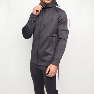 Conjunto de chándal con logotipo personalizado para hombre, ropa para trotar, chándales para hombre, color sólido, venta al por mayor - Product Image 4