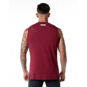 La camiseta sin mangas de entrenamiento informal de gimnasio para hombre más vendida, transpirable y tela de punto de secado rápido, cuello redondo de algodón 100% - Product Image 2