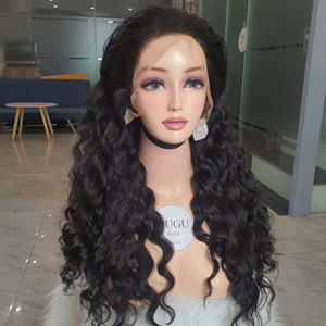 Peluca de cabello humano virgen 100% vietnamita hinchable onda profunda rizada 4x4 13x4 HD para pelucas prearrancadas - Product Image 1