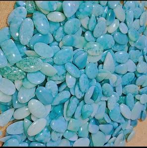 Hémimorphite Gemstone Larimar Pattern Sky Blue Hemimorphite Cabochon Bulk Wholesale Lot Loose Gemstone Mix Size and Shape Stone, - Product Image 2