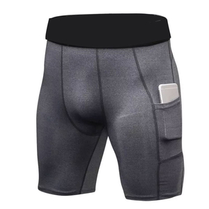 ¡Pantalones cortos de compresión de gimnasio informales para hombre de la mejor calidad, pantalones cortos de correr de patrón sólido a un precio razonable a la venta! - Product Image 6