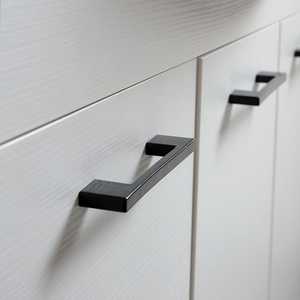 85cm White Bathroom Cabinet with <b>Doors</b> and Drawers Sink <b>Mirror</b> and Ravenna Wall Unit Export Set - Product Image 3