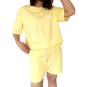 Haute qualité 100% coton Fitness femmes ensembles pour l'entraînement de gymnastique personnalisé plaine couleur unie vêtements d'entraînement femmes ensembles - Product Image 5