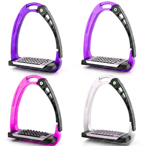 Estribos para montar a caballo de alta calidad, estribos flexibles de aluminio para carreras de caballos, estribo fino antideslizante para comodidad ecuestre occidental - Product Image 6
