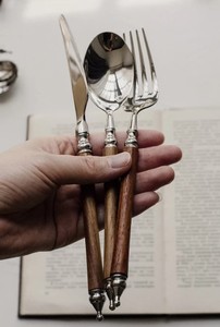 Juego de utensilios de cocina personalizados hechos a mano Espátula y cucharas de madera de teca natural para cocinar utensilios de madera - Product Image 4