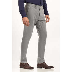 Pantalon de costume coupe slim à motif droit MN-TR-FM23-038 en tissu peigné - Product Image 1