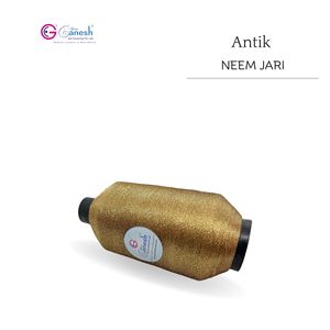 Antik 180D Neem Jari Metallic Flora Jari Fil à broder haute ténacité Lurex Polyester pour tricotage et tissage à la main - Product Image 3