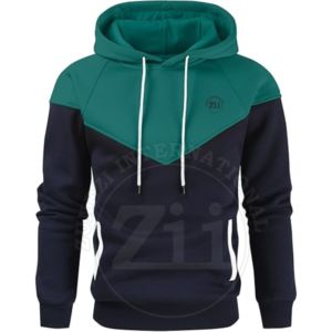 Alta calidad 100% algodón lana francés Terry de gran tamaño fuera del hombro solapa sudadera de talla grande sudaderas con capucha Boxy Fit contraste de Color - Product Image 6