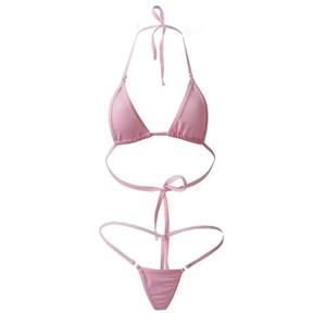 Bikini micro à rayures sexy pour femmes, ensemble deux pièces, maillot de bain dos nu, deux pièces, bikini, 2025 - Product Image 6