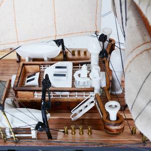 Modelo de barco de madera Sedov pintado a mano con velas curvas, decoración artesanal para el hogar, letrero de pared, caja de madera, regalo para entusiastas de la náutica - Product Image 5