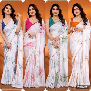 ชุดปาร์ตี้สไตล์ทันสมัยผ้าชิฟฟ่อนเนื้อนิ่มผ้าชิฟฟ่อนผ้าชีฟองผ้าลายลูกไม้ขอบเสื้อเบลาส์แฟชั่นจากมารูติ - Product Image 6