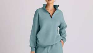 Survêtements décontractés d'hiver à capuche coupe-vent à la mode pour femmes Logo personnalisé respirant à la mode imprimé 100% coton - Product Image 5