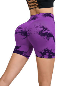 Custom Yoga Wear Workout <b>Leggings</b> Seamless Butt Lift Compression Sport Pants <b>Women</b> Tie Dye Scrunch Butt Gym Fitness Yoga Shorts - Product Image 3