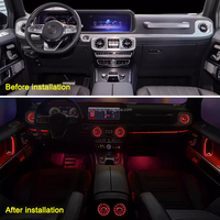 Superbe éclairage d'ambiance lumineux W464 pour grille d'aération de Mercedes Benz Classe G, 64 couleurs, lumières LED pour sortie de climatisation