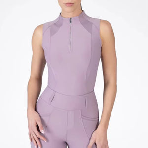 Vêtement de base pour l'équitation pour femmes en gros, tissu performant, sans manches, respirant, haut d'équitation équestre - Product Image 1