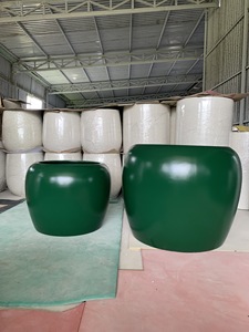 Durable Lightweight Fiberglass and Fiberstone Planter Flower Pot Polystone <b>Trough</b> for Home and Commercial Project - Product Image 2
