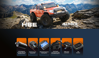 MJX H8E 1/8 4WD RC Crawler RTR avec moteur brushless sensored, ESC FOC 80A, essieux portiques à 2 vitesses, blocage de différentiel avant et arrière, et liaison Watt pour camion