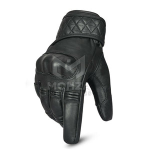 Gants de moto en cuir de vache véritable antidérapants compatibles écran tactile, unisexe, légers, de qualité supérieure, fabriqués au Pakistan - Product Image 2