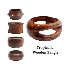 Conjunto de pulsera de madera hecha a mano de moda para mujer y niña, accesorio de regalo de moda con corte de corazón, INDIA ART PLACE, modelo IAP - Product Image 5
