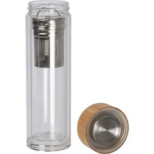Infusor de Té Personalizado HENDRIK, Botella de Vidrio y Bambú, Accesorios para Bebidas - Product Image 3