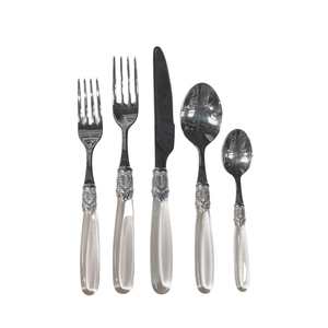 Casual Wholesale Supply Luxurious Flatware Spoon Fork Knife Stainless Steel Metal Hotel Wedding Cutlery Set for Dining Table - Product Image 6