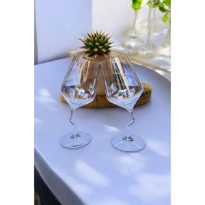 สะดุดตา แก้วไวน์แก้วใส ดีไซน์สวยงาม ทำให้เครื่องดื่มธรรมดาเปลี่ยนเป็นพิธีกรรมอันประณีต  งานฝีมือที่น่าทึ่ง สร้างสรรค์โดย BRUSHSTROKE - Product Image 2