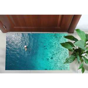 Alfombra Estampada con Decoración Costera Oceánica: Vista, Mar, Oficina, Decoración, Regalo, Alfombra de Chenilla - Product Image 5