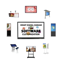 Pantalla de Señalización Digital Inteligente, Desarrollo de Software CMS Personalizado Gratuito, Pantalla Táctil Todo en Uno para Conferencias, Montaje en Pared
