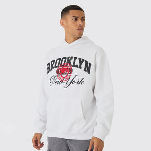 Heavy-Weight <b>Men's</b> Oversize Pullover Hoodie Custom Printed Embroidered Winter Fleece <b>Sweatshirts</b> 3D <b>Plain</b> Dyed Jogger Solid - Product Image 1