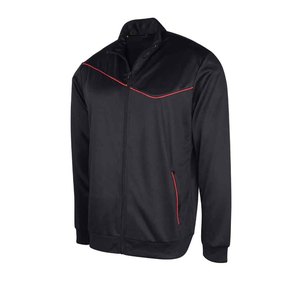 Conjunto Deportivo para Hombre, Chaqueta con Cierre Completo y Cuello Alto, Pantalones con Franja Roja y Bolsillos Laterales, Secado Rápido, para Gimnasio y Running - Product Image 2