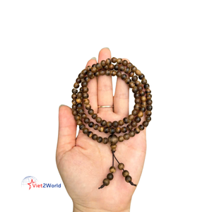 Pulsera Gharuwood de alta calidad superventas, cuentas de madera hechas en Vietnam, precios al por mayor - Product Image 4