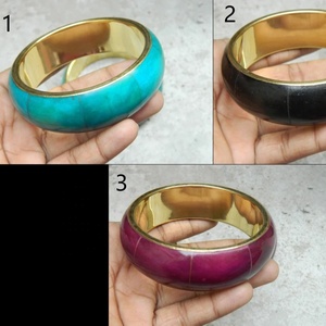 Resin Brass Bangle <b>Bracelets</b> <b>Stacking</b> Bohemian Unique Bangle Acrylic Handmade Jewelry Beautiful Charm Bangle Fashion Jewelry - Product Image 2