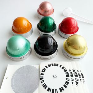 Confezione UE <span class=keywords><strong>Capsule</strong></span> da Caffè Vertuo Riutilizzabili e Colorate da 41ml Pod in Alluminio con Coperchi in Lamina Ideali per l'Erogazione Quotidiana - Product Image 4