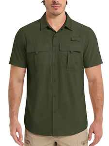 เสื้อตกปลาผู้ชายไซส์ใหญ่ ผ้าสแปนเด็กซ์/คอตตอน คุณภาพสูง ระบายอากาศได้ดี สวมใส่สบาย กันน้ำ แห้งเร็ว ป้องกันแสงแดด UPF 50 - Product Image 6